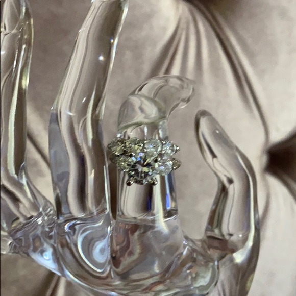 NWT 2pcs/set 925 Silver Wedding Engagement Ring - Picture 5 of 7